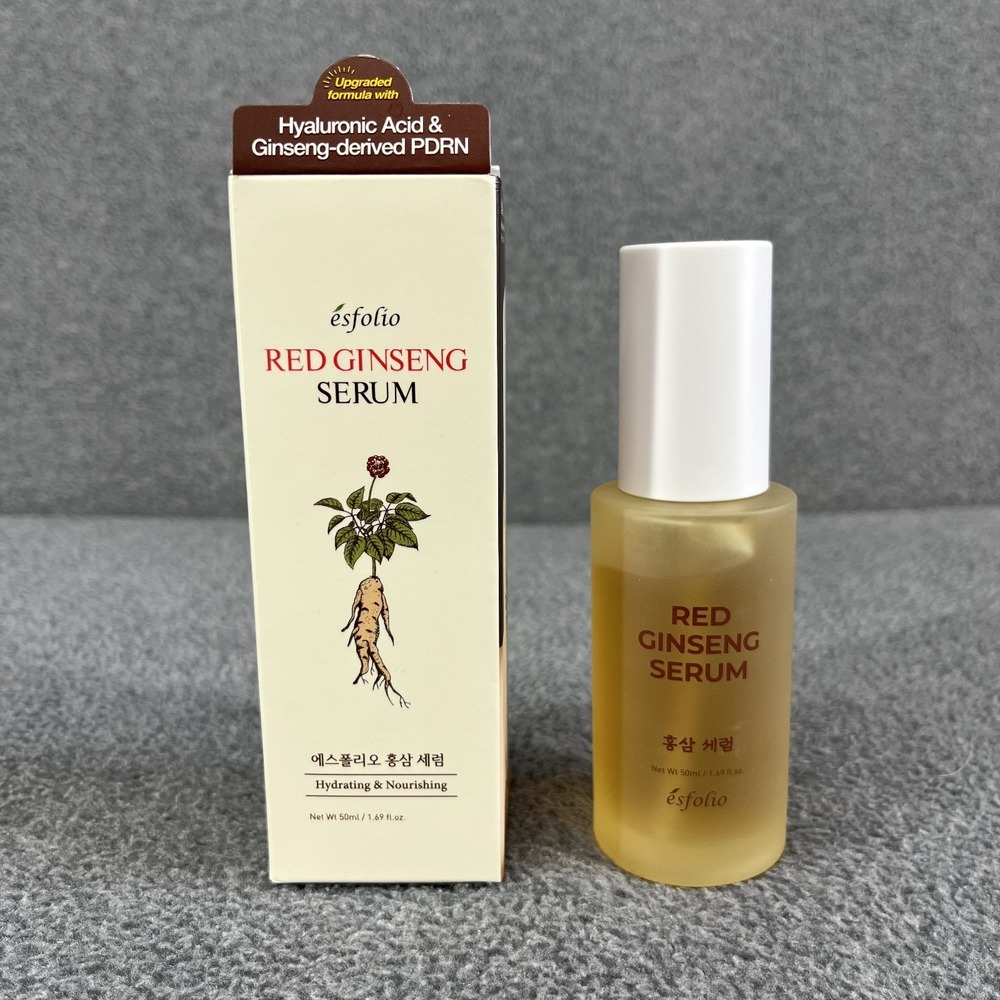 Esfolio Red‎ Ginseng Serum Hyaluronic Acid Derived PDRN Hydrating 1.69 oz